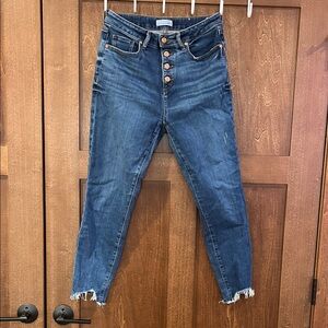 LOFT Dark Blue Ankle Jeans
